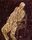 Portrait of an Old Man Johann Harms by Egon Schiele